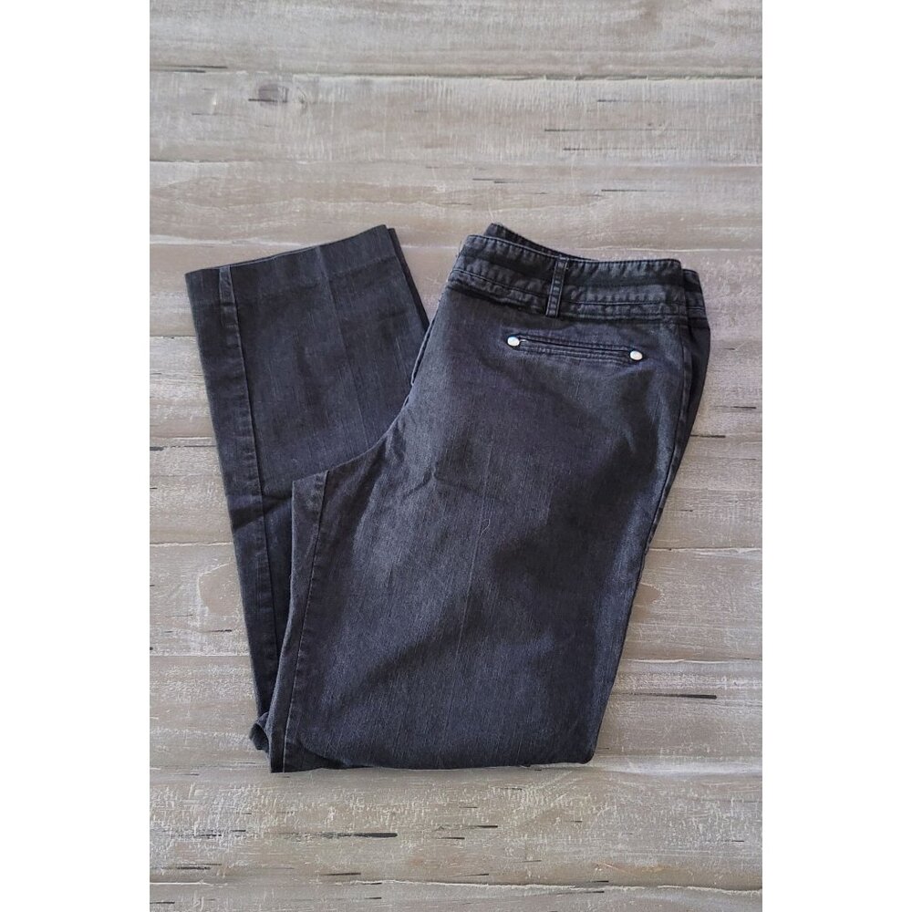 Larry Levine‎ Women's Black Denim Pants Size 10